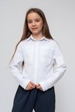 Детская рубашка для девочек Белый 9-10 лет 1685 фото