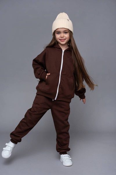 Спортивный Костюм Подростковый Тринитка плюш Шоколад 8-9 лет 1592 фото