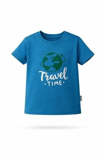 Футболка Travel Time Лазуровий 803 фото