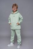 Подростковый Спортивный Детский Спортивный КостюмNo one Дымчасто зеленый 9-10 лет 1307 фото