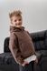 Детское худи кенгуру Для мальчика Молочный шоколад 8-9 лет 1809 фото 1